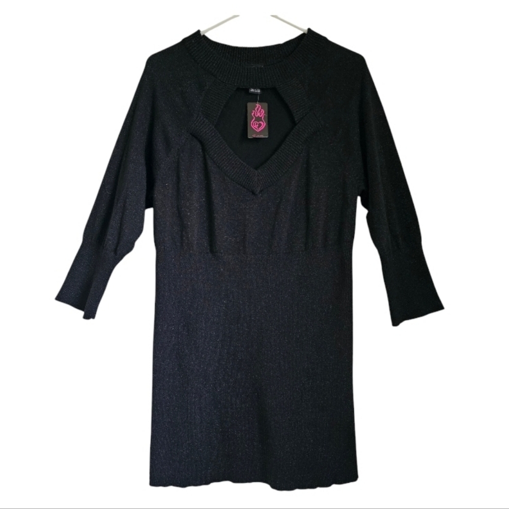Torrid Black Molly Cutout Sweater Sz 2